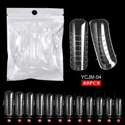 Extension False Nails Art Tips Acrylic Fake Finger Gel Polish Mold Sculpted Full Cover Press on Nails Manicures Accessories Tool