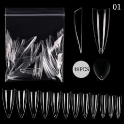 Extension False Nails Art Tips Acrylic Fake Finger Gel Polish Mold Sculpted Full Cover Press on Nails Manicures Accessories Tool