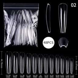 Extension False Nails Art Tips Acrylic Fake Finger Gel Polish Mold Sculpted Full Cover Press on Nails Manicures Accessories Tool