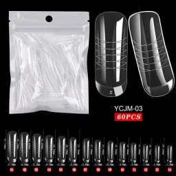 Extension False Nails Art Tips Acrylic Fake Finger Gel Polish Mold Sculpted Full Cover Press on Nails Manicures Accessories Tool