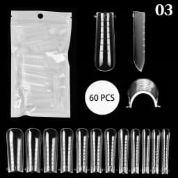 Extension False Nails Art Tips Acrylic Fake Finger Gel Polish Mold Sculpted Full Cover Press on Nails Manicures Accessories Tool