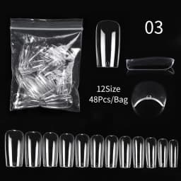 Extension False Nails Art Tips Acrylic Fake Finger Gel Polish Mold Sculpted Full Cover Press on Nails Manicures Accessories Tool