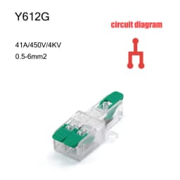 High Power 6mm² Fast Wire Electrical Connectors Universal Compact Splitter Push-in Cable Wire Connector Fast Terminal Block