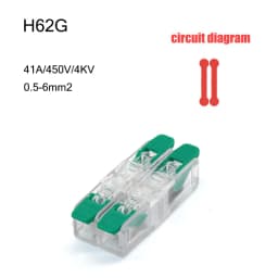 High Power 6mm² Fast Wire Electrical Connectors Universal Compact Splitter Push-in Cable Wire Connector Fast Terminal Block