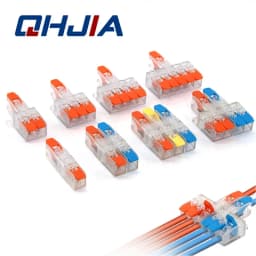 High Power 6mm² Fast Wire Electrical Connectors Universal Compact Splitter Push-in Cable Wire Connector Fast Terminal Block