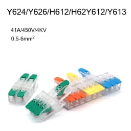 High Power 6mm² Fast Wire Electrical Connectors Universal Compact Splitter Push-in Cable Wire Connector Fast Terminal Block