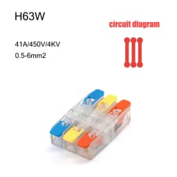 High Power 6mm² Fast Wire Electrical Connectors Universal Compact Splitter Push-in Cable Wire Connector Fast Terminal Block
