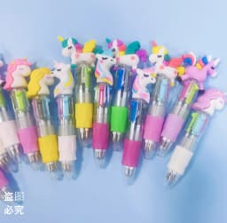 10Pcs/Lot Kawaii Unicorn Mini 4 Colors Ballpoint Pens Cartoon Cute Pony Ball Pen Kids School Stationery Office Supplies Gifts