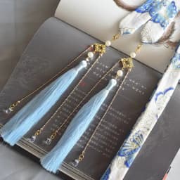 hair ornament bow headdress holiday gift original Hanfu accessories ribbon Antique hair band super fairy bunch  hanfu hairband
