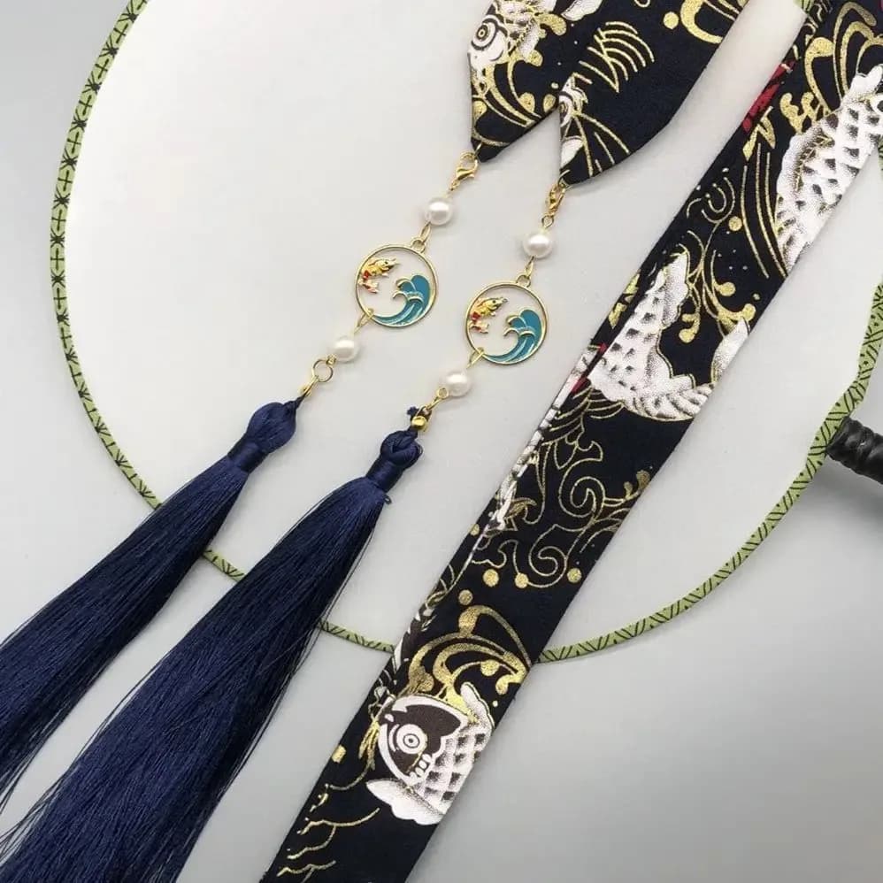 hair ornament bow headdress holiday gift original Hanfu accessories ribbon Antique hair band super fairy bunch  hanfu hairband