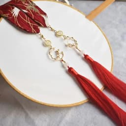 hair ornament bow headdress holiday gift original Hanfu accessories ribbon Antique hair band super fairy bunch  hanfu hairband