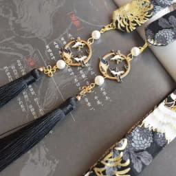 hair ornament bow headdress holiday gift original Hanfu accessories ribbon Antique hair band super fairy bunch  hanfu hairband