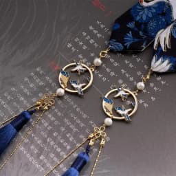 hair ornament bow headdress holiday gift original Hanfu accessories ribbon Antique hair band super fairy bunch  hanfu hairband