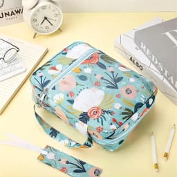 Bible Cover, Bible Cover Women's Bible Bag with Bookmarks Portable Bible Carrying Case for Girls as a Catholic Christian Gift, L