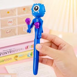 Hair-Fried Boxing Pen Creative Decompression Cartoon Ballpoint Pen Student High Value Gel Pen Cute Toy Gift.Interactive Boxing