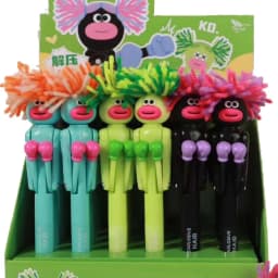 Hair-Fried Boxing Pen Creative Decompression Cartoon Ballpoint Pen Student High Value Gel Pen Cute Toy Gift.Interactive Boxing