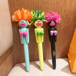 Hair-Fried Boxing Pen Creative Decompression Cartoon Ballpoint Pen Student High Value Gel Pen Cute Toy Gift.Interactive Boxing