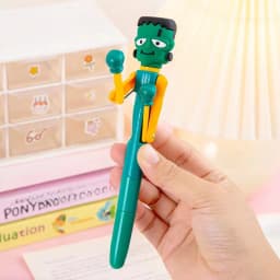 Hair-Fried Boxing Pen Creative Decompression Cartoon Ballpoint Pen Student High Value Gel Pen Cute Toy Gift.Interactive Boxing