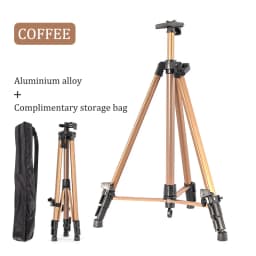 Aluminum Alloy Easel,Portable Shrinkable Folding Drawing Board Stand,Height Adjustable Tripod,Art Supplies 6 Colors 155cm Height