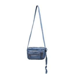 Classic Denim Multi Pocket Casual Small Shoulder Bag With Adjustable Shoulder Straps Zero Wallet Solid Color Fun Crossbody Bag