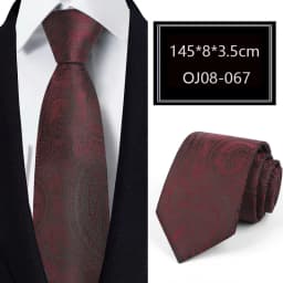 Luxury 57 Colors New Men's Tie Classic Floral Stripe Dots 8cm Jacquard Neck Tie Necktie For Men Business Wedding Party