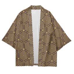Geometric Patterns Japanese Kimono Summer Beach Graphic Street Haori Hanfu Men & Women 2024 Trendy Harajuku Asia Japan Clothing