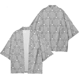 Geometric Patterns Japanese Kimono Summer Beach Graphic Street Haori Hanfu Men & Women 2024 Trendy Harajuku Asia Japan Clothing