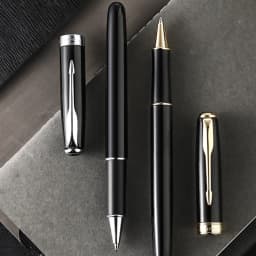 JINHAO 75 Ballpoint Pen Metal Black Red Replaceable Refill Financial Office Student Writing Supplies School Stationery Pens