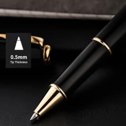 JINHAO 75 Ballpoint Pen Metal Black Red Replaceable Refill Financial Office Student Writing Supplies School Stationery Pens