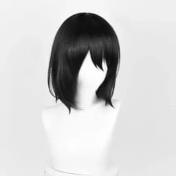 Anime Titan Mikasa Ackerman Cosplay Wig Black Women Mikasa Wigs Heat Resistant Synthetic Hair Halloween Party Wigs