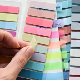 2400S Transparent Colorful Index Creative Memo Pads Office School Stationery Self-Adhesive Stickers Sticky Note Pads