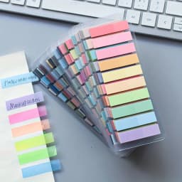 2400S Transparent Colorful Index Creative Memo Pads Office School Stationery Self-Adhesive Stickers Sticky Note Pads