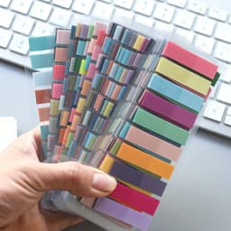 2400S Transparent Colorful Index Creative Memo Pads Office School Stationery Self-Adhesive Stickers Sticky Note Pads