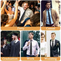 Tie For Men Formal Skinny Size Neckties Classic Men's Solid Colorful Wedding Ties Pre-tied Groom Gentleman Gift Party