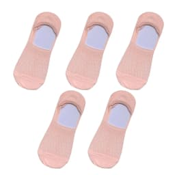 5Pairs Women Invisible Boat Mesh Socks Summer Silicone Non-slip Breathable Comfortable Mesh Sock Low Cut Female Ultra-thin Sox