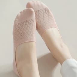 5Pairs Women Invisible Boat Mesh Socks Summer Silicone Non-slip Breathable Comfortable Mesh Sock Low Cut Female Ultra-thin Sox