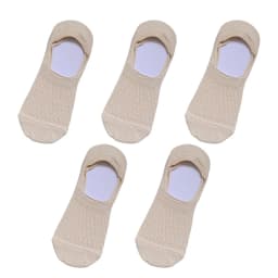 5Pairs Women Invisible Boat Mesh Socks Summer Silicone Non-slip Breathable Comfortable Mesh Sock Low Cut Female Ultra-thin Sox