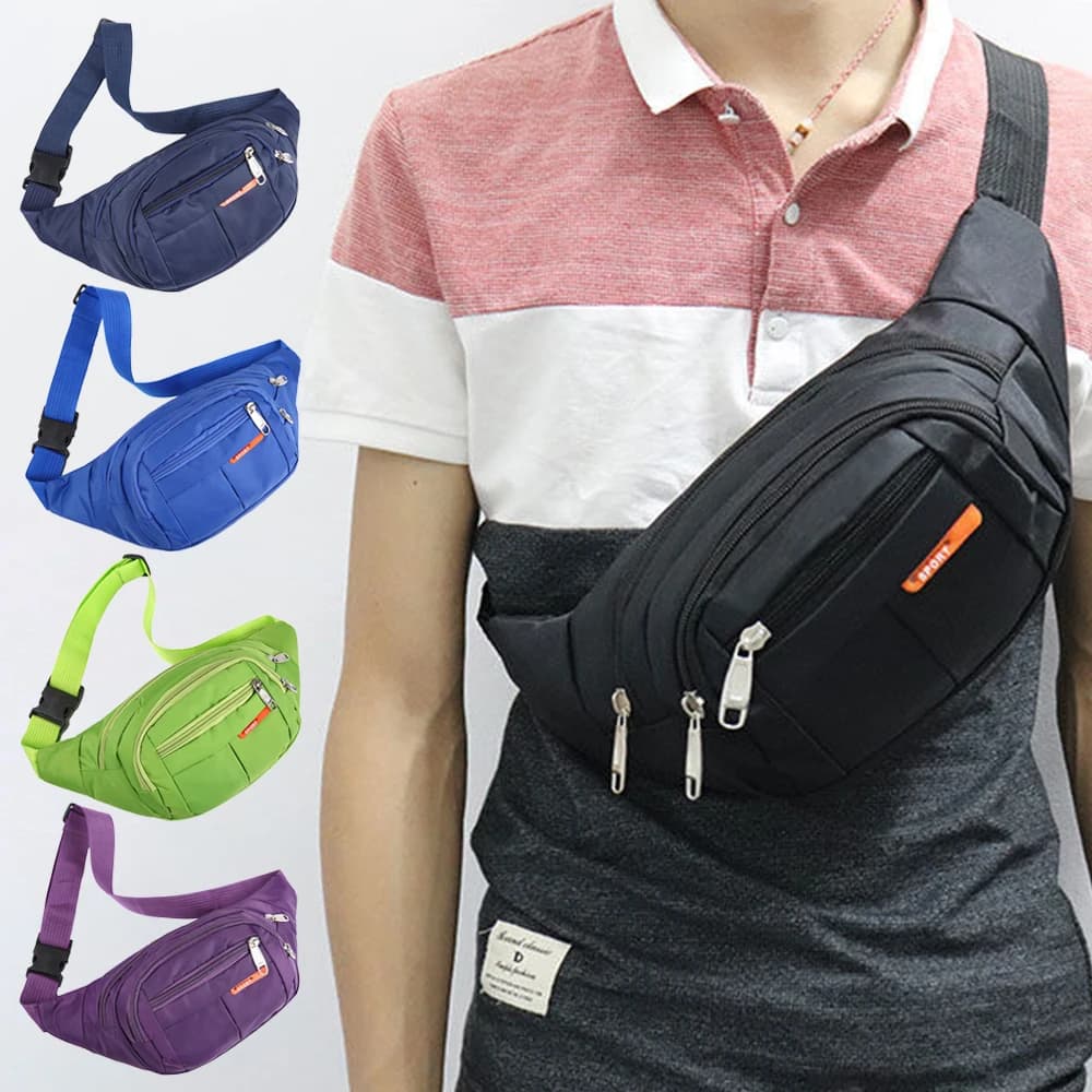Multicolor Women Waist Bag Hip Belly Banana Bum Chest Belt Male Female Fanny Pack Pouch Purse Purse Kidney Row Bum Bag