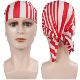 Buggy Anime Live Action TV One Cosplay Piece Fantasia Pirate Cap Hat Scarf Headband Accessory Halloween Carnival Props