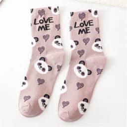 Cute Animal Korean Style Women Cat Panda Dog Bear Cartoon Socks Soft Cotton Casual Sport Streetwear Dropship