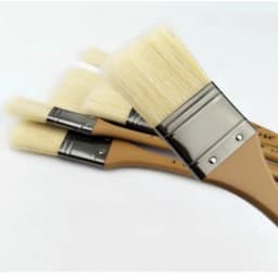 6 Single Bristle Hard Brush Brush, Fine Art Painting Gouache Watercolor Paint Oil Painting Special Row Brush, Shading Brush