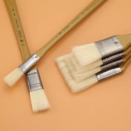 6 Single Bristle Hard Brush Brush, Fine Art Painting Gouache Watercolor Paint Oil Painting Special Row Brush, Shading Brush