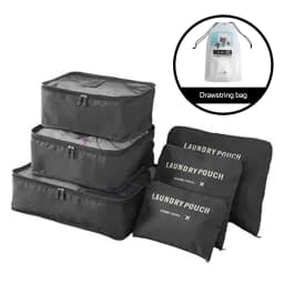 8/6pcs Set Travel Storage Bag Large Capacity Luggage Clothes Sorting Organizer Suitcase Pouch Case Essentials Shoes Packing Cube