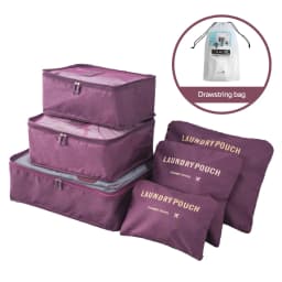8/6pcs Set Travel Storage Bag Large Capacity Luggage Clothes Sorting Organizer Suitcase Pouch Case Essentials Shoes Packing Cube