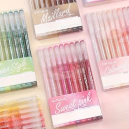 9pcsColor Gel Pen Set Kawaii Aesthetic Stationery Pretty Stationery Student Diary Pen Handbook Pen Color Markers School Supplies