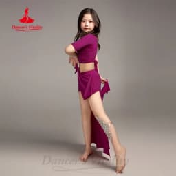 Belly Dance Costume Set Children's Elegant and Comfortable Practice Clothes Girls' Oriental Dance Professional Training Clothes