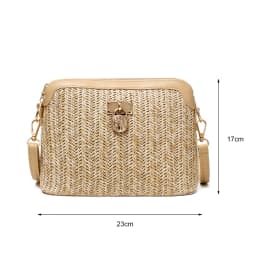 Straw Woven Messenger Bag Casual Shell Summer Beach Women Crossbody Handbags Female Shoulder Cross Body Boho Bag