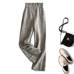 Linen Solid Casual Basic Elastic High Waist Wide Leg Loose Women's Pants Ankle-Length Pants For Women Clothing Fashion 2024