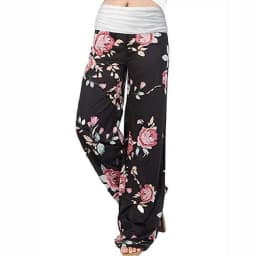 Europe And The United States Autumn And Winter Women's Casual Pants Printed Pants Loose Opening Season Halloween Daily Wear
