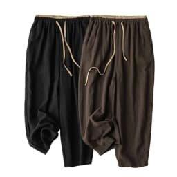 Linen Casual Solid Lace Up Elastic High Waist Loose Wide Leg Women's Pants Ankle-Length Pants For Women Clothing 2024 Fashion